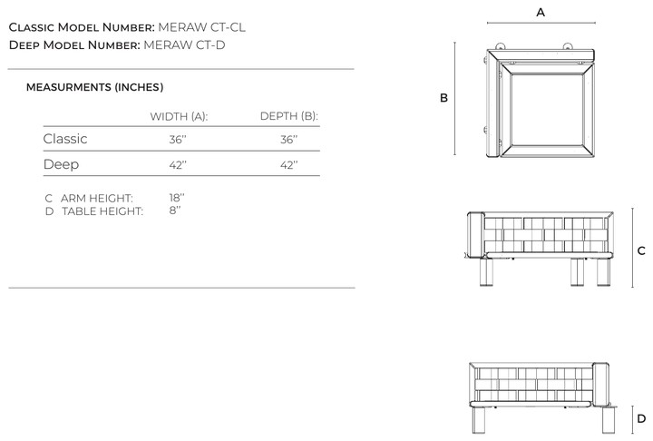 Luma Corner Table dimensions